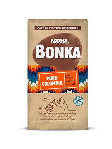 Bonka Café Tostado Molido Puro Colombia, 250 g - 8 Paquetes