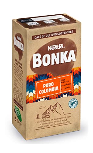 Bonka Café Tostado Molido Puro Colombia, 250 g - 8 Paquetes