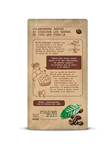 Bonka Café Tostado Molido Puro Colombia, 250 g - 8 Paquetes