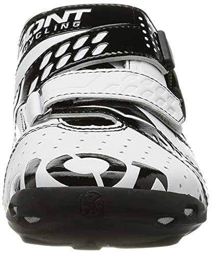 Bont Riot Buckle, Zapatillas de Ciclismo de Carretera Unisex Adulto, Multicolor (121 White/Black 000), 45 EU