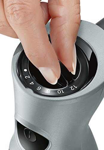 Bosch ErgoMixx - Batidora de mano, potencia750 W, 12+1 velocidades, con accesorios, color negro