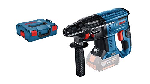 Bosch Professional 18V System GBH 18V-21 - Martillo perforador combinado a batería (2,0 J, Ø máx. hormigón 21 mm, SDS plus, sin batería, en L-BOXX)