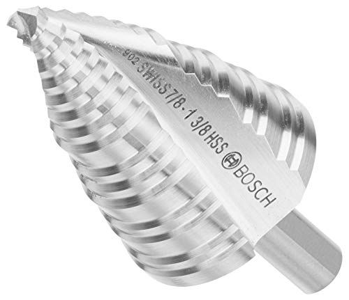 Bosch SDC10 1/4 in. to 1-3/8 in. High-Speed Steel Turbo Step Drill Bit