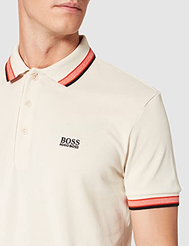 BOSS Paddy Camisa de Polo, Blanco Abierto 131, L para Hombre