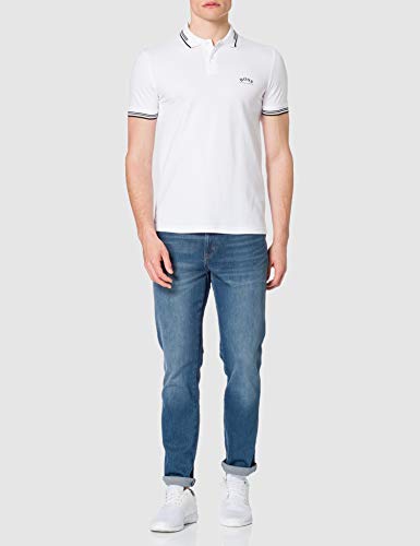 BOSS Paul Curved 10196402 01 Camisa de Polo, Blanco (Open White 115), XL para Hombre