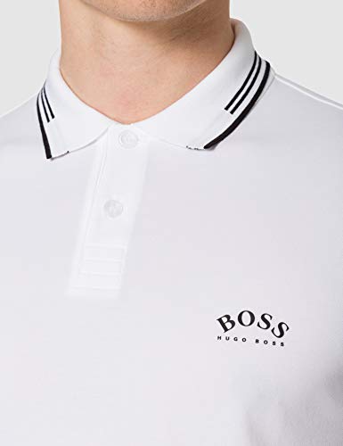 BOSS Paul Curved 10196402 01 Camisa de Polo, Blanco (Open White 115), XL para Hombre