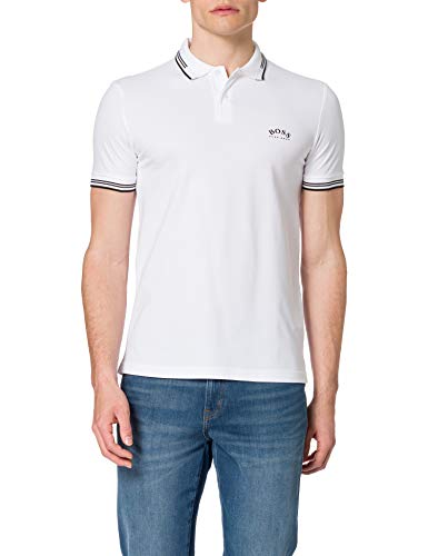 BOSS Paul Curved 10196402 01 Camisa de Polo, Blanco (Open White 115), XL para Hombre