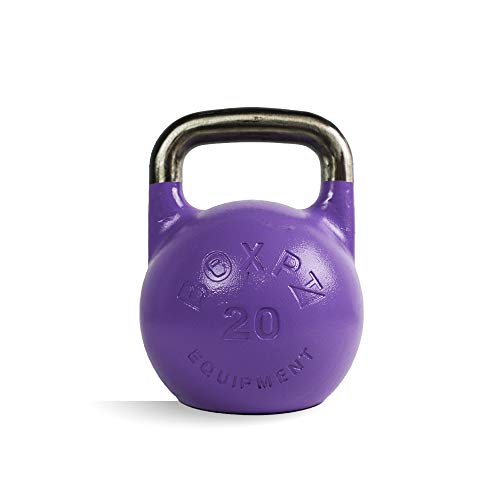 BOXPT equipment Kettlebell de Competición en Hierro Cromado Violeta (20kg)