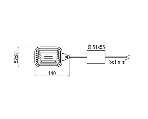 BOYA INTERRUPTOR DE NIVEL PARA ARRANQUE Y PARADA DE BOMBAS DE AGUA - CABLE 5 METROS, 250V, 10A