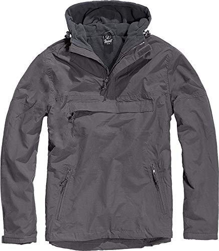 Brandit Windbreaker Chaqueta, Antracita, Medium para Hombre