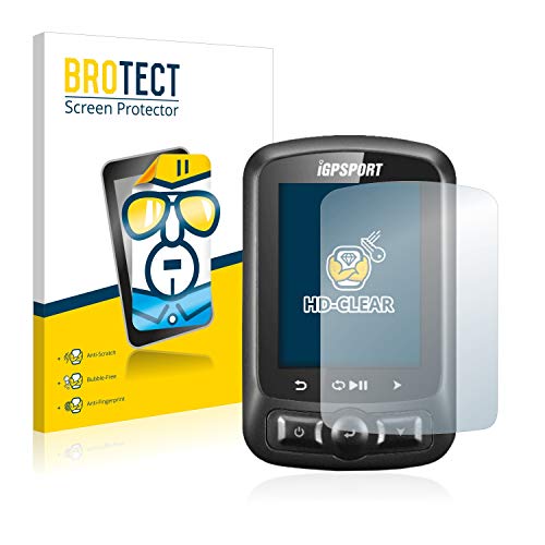 BROTECT Protector Pantalla Compatible con igpsport iGS618 Protector Transparente (2 Unidades) Anti-Huellas