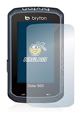 BROTECT Protector Pantalla Cristal Compatible con Bryton Rider 860 Protector Pantalla Vidrio - Dureza Extrema, Anti-Huellas, AirGlass