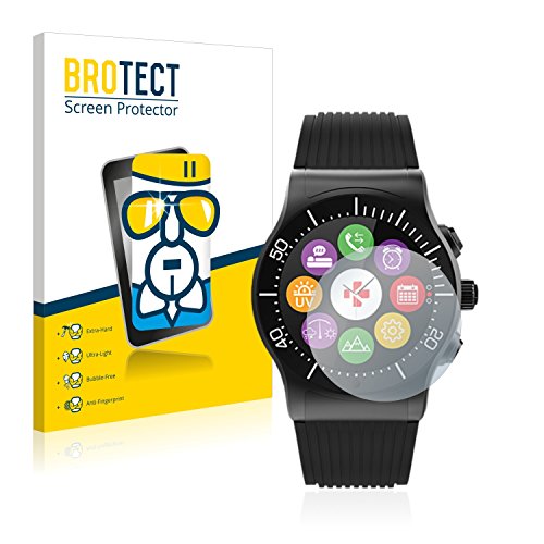 BROTECT Protector Pantalla Cristal Compatible con MyKronoz ZeSport Protector Pantalla Vidrio - Dureza Extrema, Anti-Huellas, AirGlass