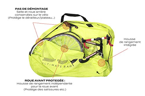 Buds-Sports - Bolsa de bicicleta ROADBag Light - Bolsa de protección para Bicicleta sin desmontar la rueda trasera