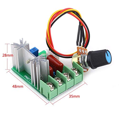 CA 50-220V 2000W SCR Regulador de Voltaje Eléctrico Regulador de Velocidad del Motor Regulador de Luz Temperatura