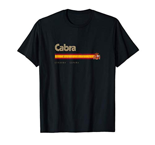 Cabra Ciudad Española Vintage Bandera España Camiseta