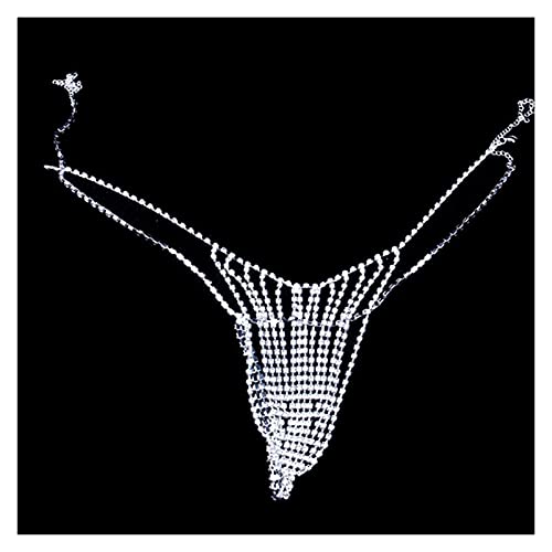 Cadena corporal Sujetador de la cadena de la ropa interior de Rhinestone y las bragas para las mujeres CHURCULO DE CUCTURA CHANGE CADENA DE BIKINI DE BIKINI JOYERÍA DE LUJO Joyas del cuerpo para las m