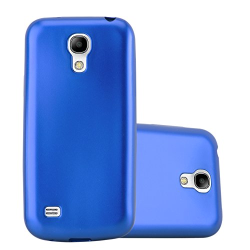 Cadorabo Funda para Samsung Galaxy S4 en Metallic Azul - Cubierta Proteccíon de Silicona TPU Delgada e Flexible con Antichoque - Gel Case Cover Carcasa Ligera