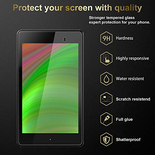 Cadorabo Vidrio templado compatible con Asus Google Nexus 7 FHD (2. Gen.) en TRANSPARENCIA ELEVADA - Vidrio protector de pantalla (Tempered) en dureza 9H con compatibilidad touch 3D