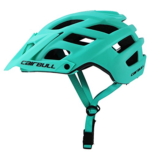 Cairbull Aerodinámica Casco de Bicicletta, Unisex Adulto, Ajustable 55-61 cm con Visera (Mint Green, Adultos(55-61cm))