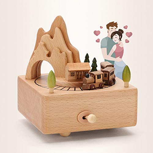 Caja de música Caja de música de madera Regalo Navidad/Cumpleaños/Día de San Valentín, una variedad de estilos Cajas de música (Color : Spirited Away)