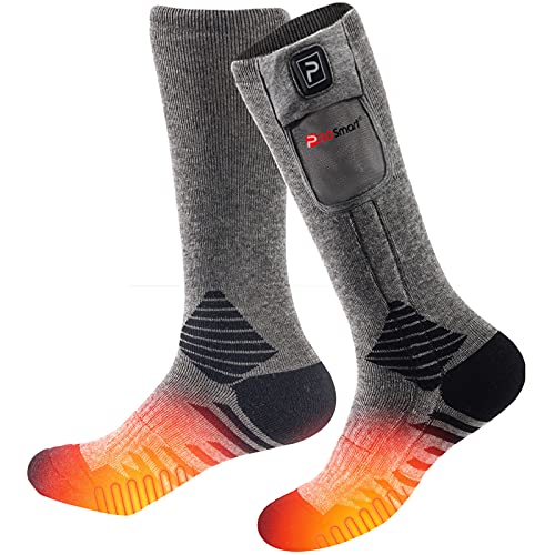 Calcetines calefactables eléctricos de 4000 mAh, calcetines con batería  para hombres y mujeres, recargable, deportes al aire libre, escalada