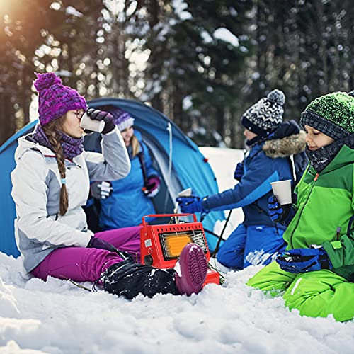 Calefacción portátil 2 en 1 de propano y estufa para exteriores, camping, camping, camping, camping, calefactor para tienda de campaña, pesca, mochila, senderismo, caza, camping