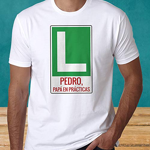 Calledelregalo Regalo Personalizable para Padres e Hijos: Pack de Dos Camisetas 'Padre Novato' Personalizadas con Sus Nombres