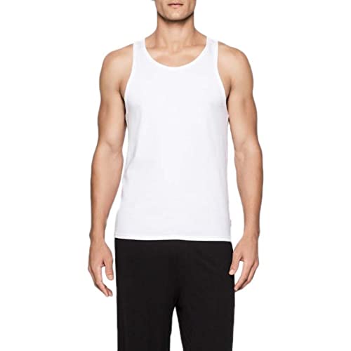 Calvin Klein 2p Tank Camiseta sin Mangas, Blanco (Blanco 100), S para Hombre