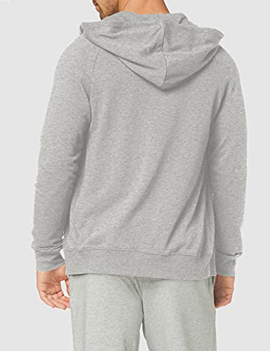 Calvin Klein Full Zip Hoodie Sudadera con Capucha, Grey Heather, M para Hombre