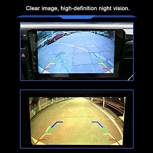 Cámara de respaldo de coche Kuuleyn HD, cámara de visión trasera de coche IP68 impermeable 8 LED cámara de visión nocturna de estacionamiento de respaldo inverso