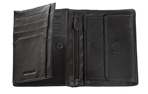 Camel Active Vegas - Cartera (Formato Vertical) Negro Talla:(B/H/T): 10cm / 12.5cm / 2cm