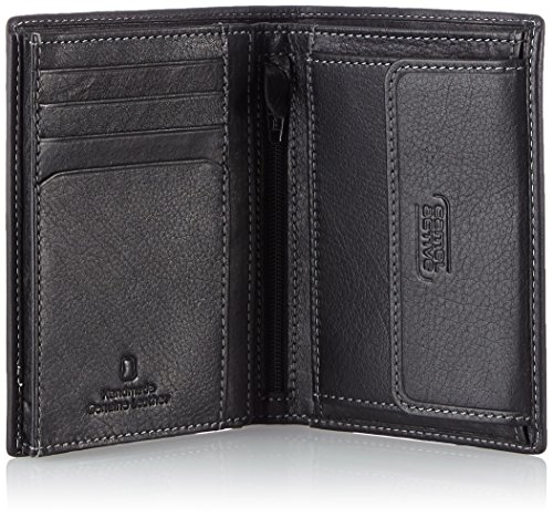 Camel Active Vegas - Cartera (Formato Vertical) Negro Talla:(B/H/T): 10cm / 12.5cm / 2cm