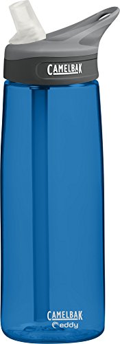 Camelbak Botella 'Eddy' Mod.16 - Botella a prueba de goteo, color azul, capacidad 0,75 litros