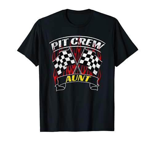 Camiseta de Fórmula Racing Pit Crew Team Miembro de la tía Drag Camiseta