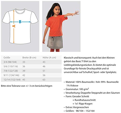 Camiseta infantil para bicicleta de carreras, diseño de Francia, Número de saltos., Niñas, color Negro , tamaño 98 cm-104 cm