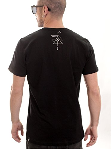 Camiseta Negra Anubis - Ropa Alternativa con Arte gráfico de Dioses egipcios 100% algodón Premium para Hombre - Talla M