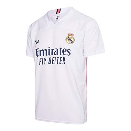 Camiseta Oficial del Real Madrid para Hombre, 2020/2021, Manga Corta, para Entrenamiento de fútbol - Primera, Segunda y Tercera