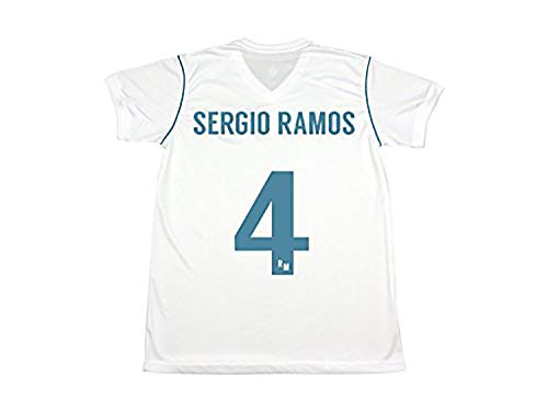 Camiseta Sergio Ramos 4 - Réplica Oficial - Primera Equipación Real Madrid 2017/2018 (XXL)