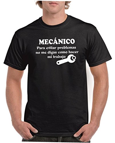 Camisetas divertidas Child mecanico, para Evitar Problemas no me digas como Hacer mi Trabajo - para Hombre Camisetas Talla XL Color Negro