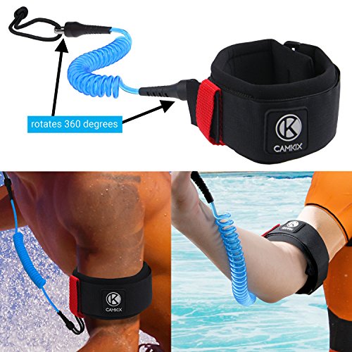 CAMKIX Surf Boca Soporte & Correa de Brazo Compatible con GoPro Hero Camaras y Otras Camaras con Montaje Compatible – Equipo de Manos Libres para Deportes Acuaticos de Accion