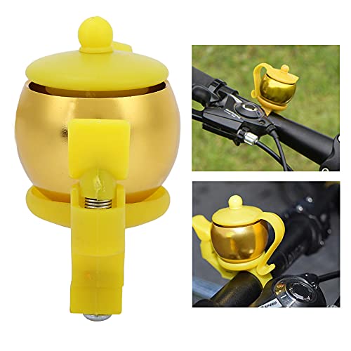 Campana De Bicicleta, Campana De Bicicleta De Montaña Accesorio Para Bicicleta Factor De Alta Seguridad Aleación De Aluminio Resistente Para Exteriores(oro)