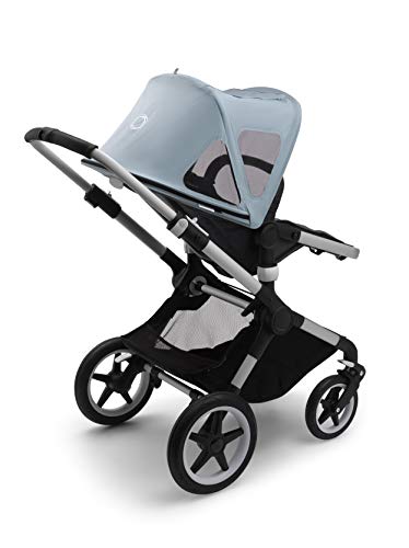 Capota ventilada Bugaboo Fox 2 - Capota extensible con protección solar UPF y paneles de malla ventilados, también compatible con el Fox y Cameleon3 (azul vapor)