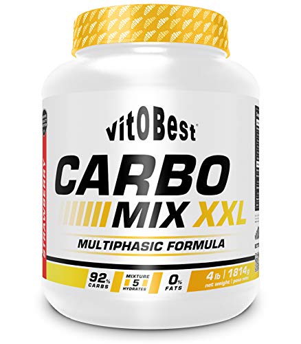 Carbohidratos CARBO MIX XXL 4 lb - Suplementos Alimentación y Suplementos Deportivos - Vitobest (Fresa)