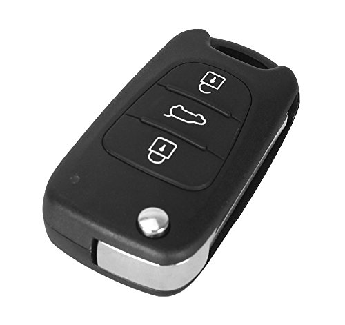 Carcasa llave para Hyundai i20 ix20 i30 ix35 Elantra Veloster Kia Ceed Picanto Rio Soul Sportage Venga | 3 Botones | Mando a distancia