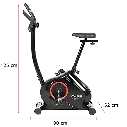 Care Fitness - Vélo Motorisé CV-5560 - 16 Programmes - Freinage Magnétique, Transmission par Courroie - 16 Niveaux de Résistance - Masse d'Inertie 7 kg