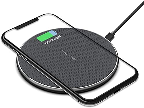 Cargador Inalámbrico Qi Wireless Charger Cargador de inducción para iPhone 13/12/11/XS MAX/XR/X/8, Galaxy S20/20+/20 Ultra, AirPods Pro Samsung Note 10, Huawei P40 Pro/P30 Auricular etc