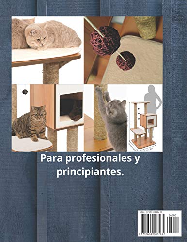 Carpintería en casa 3. Árbol de gatos. Aprende a fabricar una casa para gatos moderna con rascador. Pocas herramientas.: 4