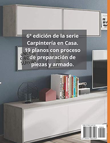 Carpintería en casa 6: 19 planos para aprender a construir muebles de madera. Camas, armarios, mesas, estantes, muebles, sillas y mas...: 7