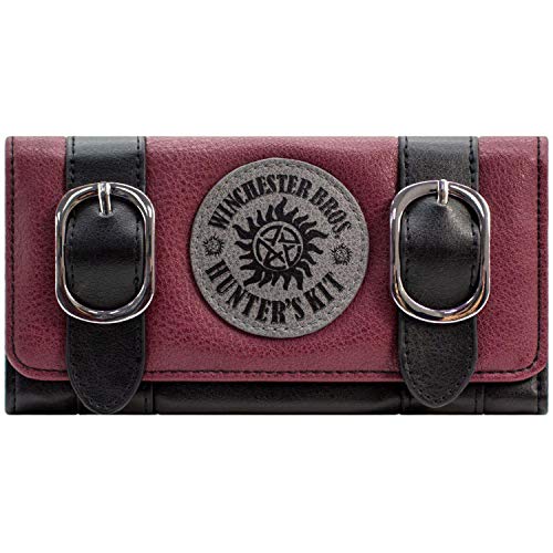 Cartera de Supernatural Winchester Bros Kit de Cazadores Rojo